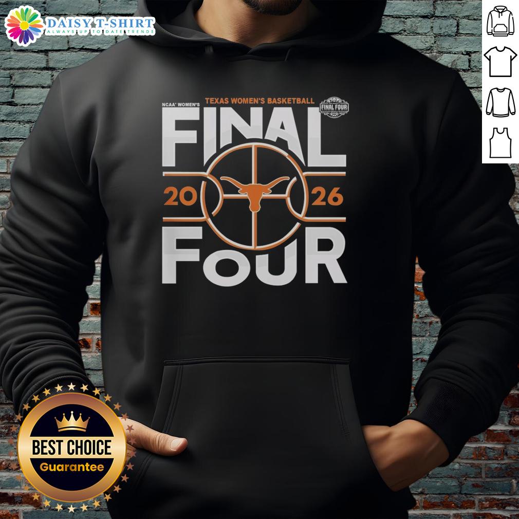 Premium Texas Longhorns Women's Basketball 2026 Final Four Ncaa Basketball Hoodie Premium Texas Longhorns Women's Basketball 2026 Final Four NCAA hoodie featuring team colors and logo.