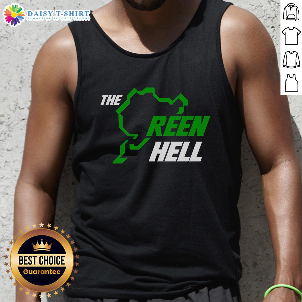 Premium The Green Hell Ain'T Easy Being Tank Top Premium The Green Hell Ain't Easy Being tank top featuring a vibrant graphic design, perfect for casual wear.