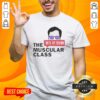 Alt Text: Premium The Muscular Class Rm Brown T-Shirt featuring a stylish design for fitness enthusiasts and casual wear.