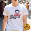 Premium The Muscular Class Rm Brown T-Shirt showcasing a stylish design for fitness enthusiasts and bodybuilding fans.