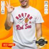 Alt Text: Premium toddler Mitchell & Ness natural Boston Red Sox snack T-shirt featuring the team's logo and playful design.