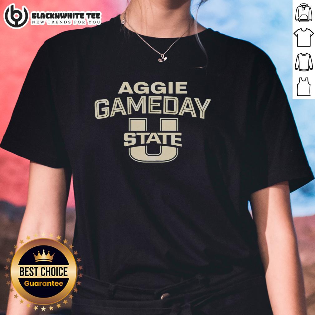 Premium Utah State Aggie Gameday Logo Retro Ladies Tee Premium Utah State Aggie Gameday Logo Retro Ladies Tee in stylish design, perfect for game day celebrations.
