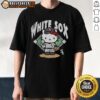 Alt Text: Pretty Chicago White Sox Hello Kitty T-Shirt featuring a cute graphic design perfect for fans and fashion lovers.