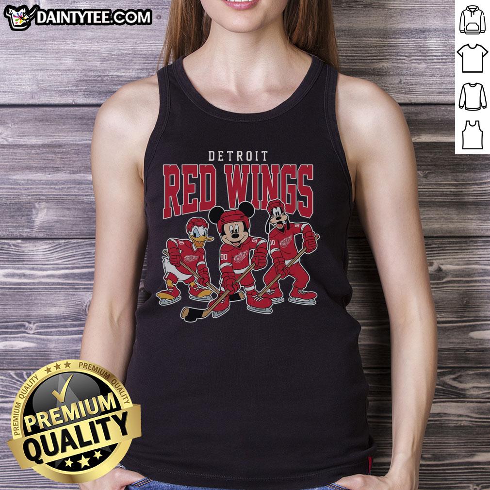 pretty-detroit-red-wings-disney-team-ice-hockey-tank-top Alt Text: Pretty Detroit Red Wings Disney team ice hockey tank top featuring vibrant colors and team logo design.