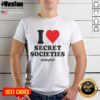 Pretty Devin Vassell in a stylish 'I Love Secret Societies' T-shirt, showcasing a trendy and casual look.