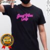 Alt Text: Pretty Good Vibes Only Purple Neon T-Shirt featuring vibrant neon lettering on a stylish purple fabric.