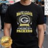 Pretty Green Bay Packers NFL T-shirt with 'My Heart and Soul Belong to Packers' design, perfect for fans in North Dakota.