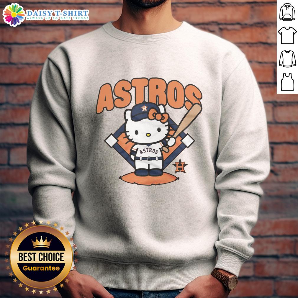 Pretty Houston Astros Hello Kitty Sweatshirt Stylish Pretty Houston Astros Hello Kitty sweatshirt featuring vibrant colors and a trendy design for fans.