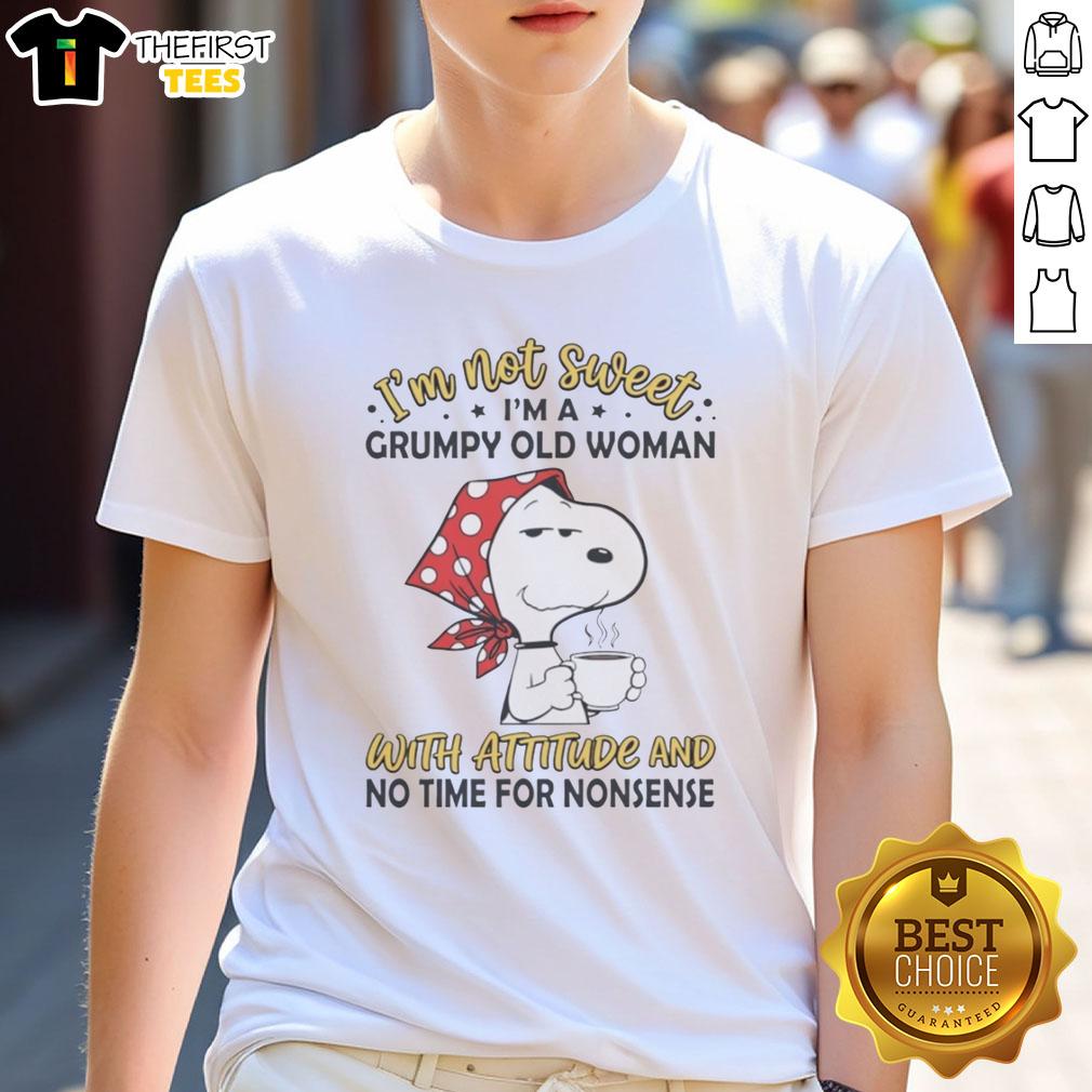 pretty-im-not-sweet-im-a-grumpy-old-woman-with-attitude-and-no-time-for-nonsense-t-shirt Alt Text: Funny 'I'm Not Sweet, I'm A Grumpy Old Woman' T-Shirt showcasing attitude and humor for sassy seniors.