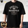 Pretty Indianapolis Speed City T-Shirt featuring vibrant racing graphics, perfect for fans in the United States of America.
