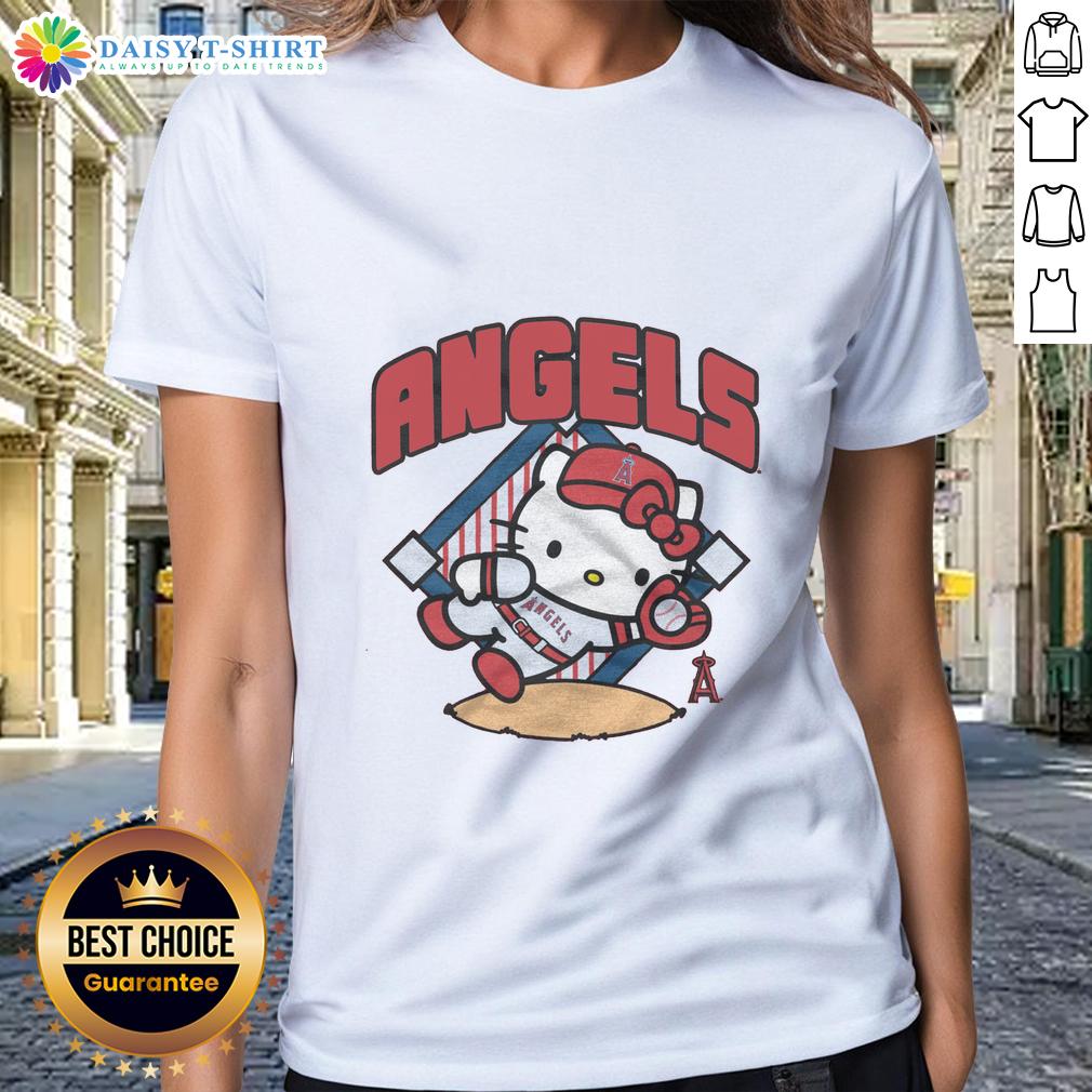 Pretty Los Angeles Angels Hello Kitty Ladies Tee Pretty Los Angeles Angels Hello Kitty ladies tee featuring a cute design perfect for fans and casual wear.