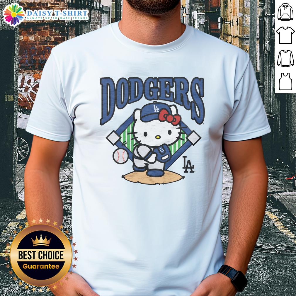 Pretty Los Angeles Dodgers Hello Kitty T Shirt Pretty Los Angeles Dodgers Hello Kitty T-Shirt featuring a cute design perfect for fans and fashion lovers.