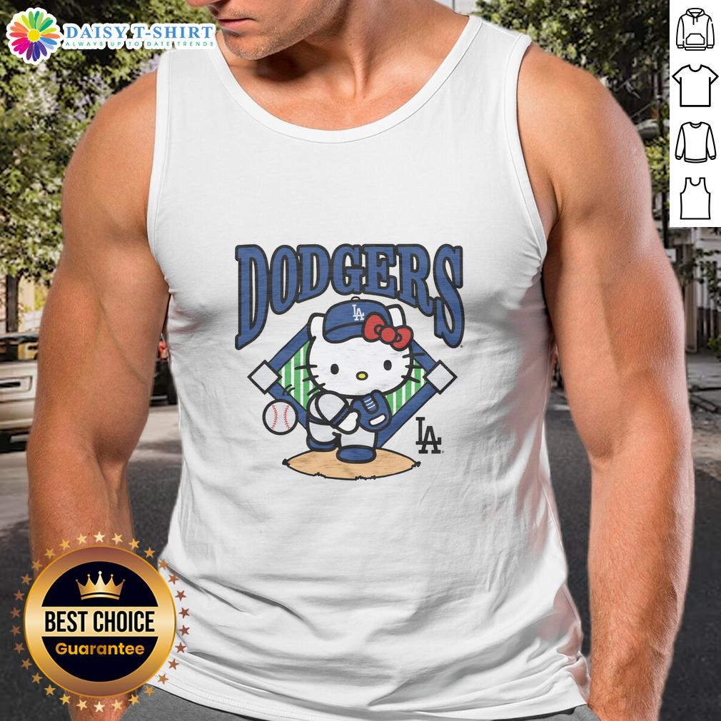 Pretty Los Angeles Dodgers Hello Kitty Tank Top Pretty Los Angeles Dodgers Hello Kitty tank top featuring cute graphics and team colors for stylish fans.