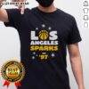 Alt Text: Pretty Los Angeles Sparks Star Power Est '97 T-Shirt featuring vibrant team colors and logo for fans.