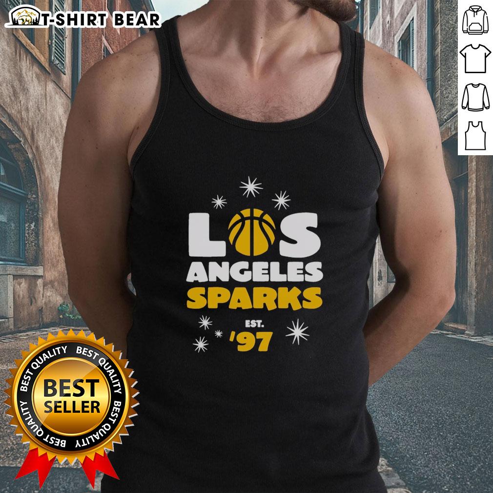 Pretty Los Angeles Sparks Star Power Est '97 Tank Top Pretty Los Angeles Sparks Star Power Est 97 tank top featuring vibrant colors and stylish design, perfect for fans.