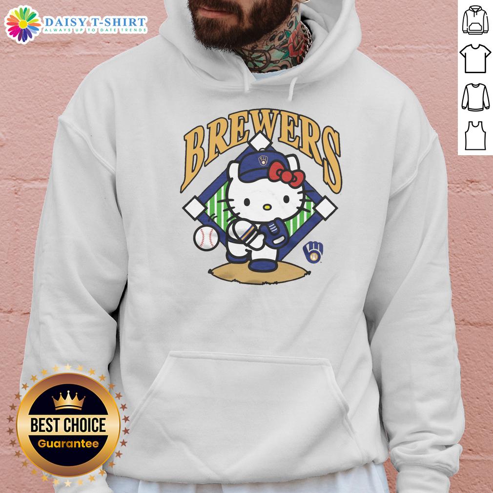 Pretty Milwaukee Brewers Hello Kitty Hoodie Cute Milwaukee Brewers Hello Kitty hoodie featuring vibrant colors and a stylish design for fans and collectors.