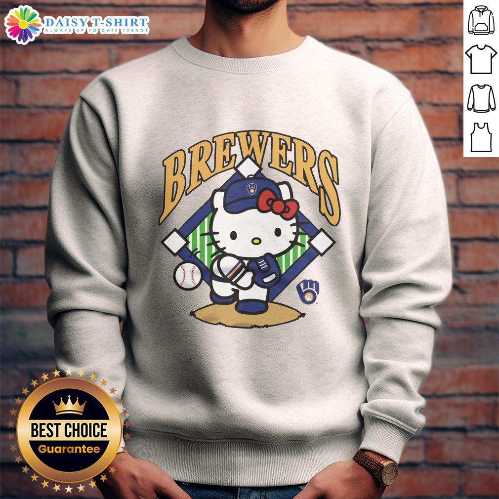 Pretty Milwaukee Brewers Hello Kitty Sweatshirt Pretty Milwaukee Brewers Hello Kitty sweatshirt featuring a cute design, perfect for fans and casual wear.