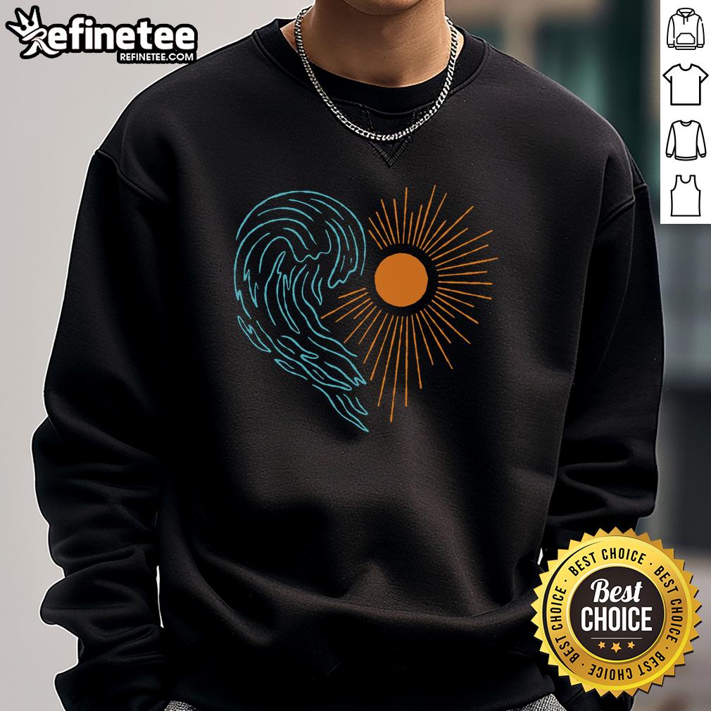 pretty-ocean-heart-sweatshirt Pretty Ocean Heart Sweatshirt in soft fabric, featuring a heart design inspired by ocean waves, perfect for casual wear.