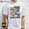 Alt Text: Pretty Oklahoma City Thunder 'OKC Vs Everyone' 8-bit T-shirt design featuring vibrant colors and retro graphics.