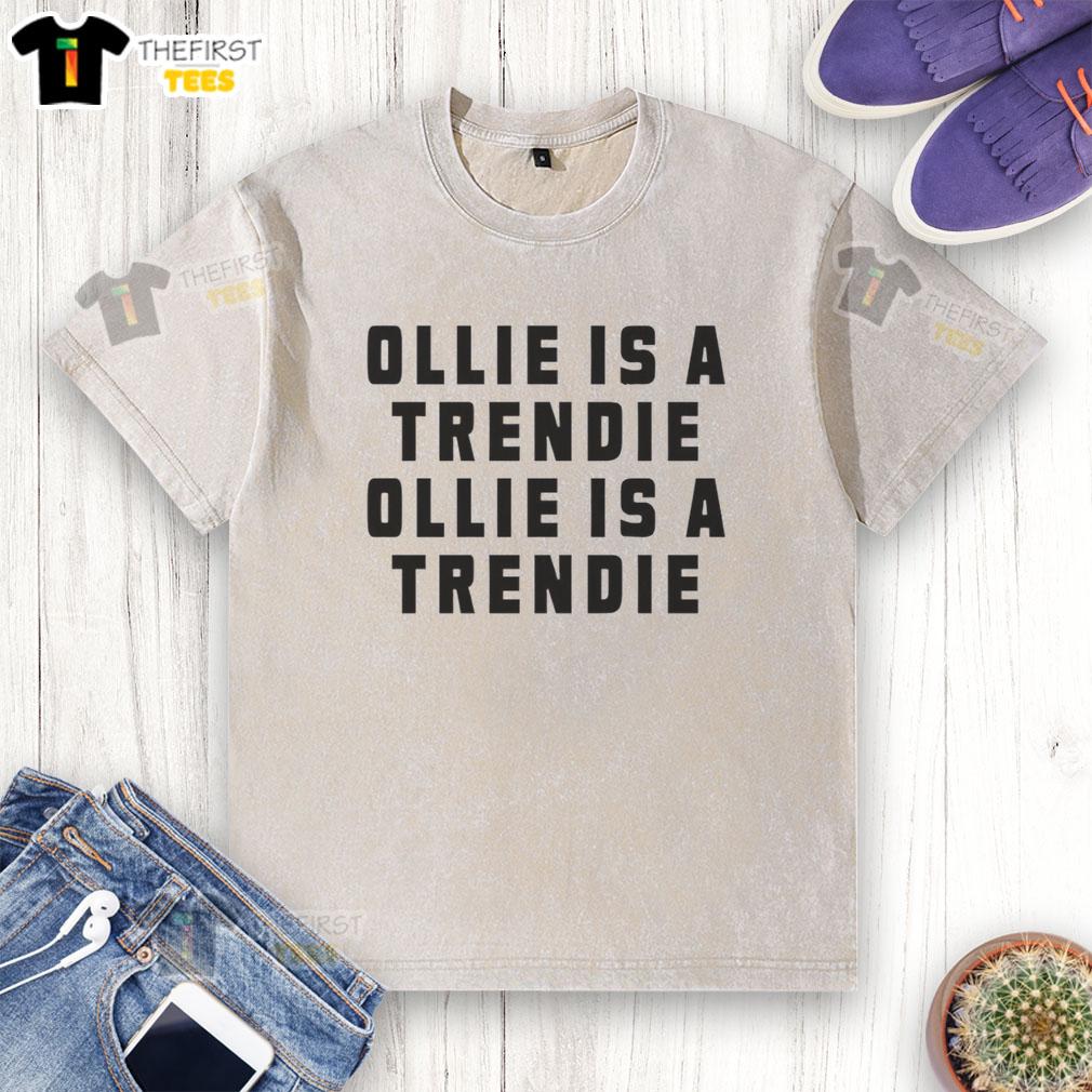 pretty-ollie-is-trendie-oillie-is-a-trendie-washed-t-shirt Alt Text: Pretty Ollie Trendie Oillie washed t-shirt in vibrant colors, showcasing a stylish and casual look for fashion lovers.