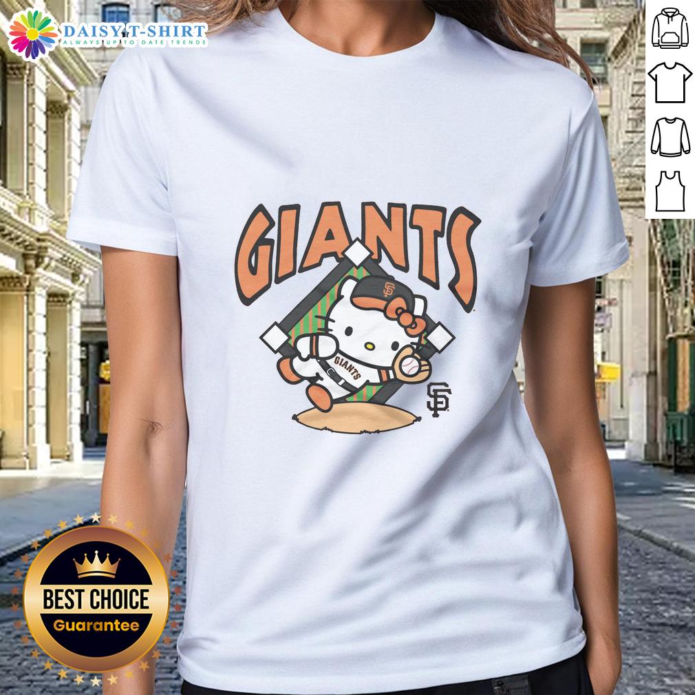 Pretty Orange San Francisco Giants Hello Kitty Ladies Tee Pretty orange San Francisco Giants Hello Kitty ladies tee featuring a cute design, perfect for fans and fashion lovers.