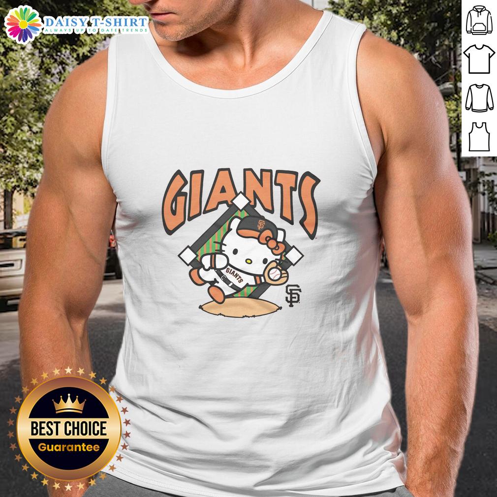 Pretty Orange San Francisco Giants Hello Kitty Tank Top Pretty orange San Francisco Giants Hello Kitty tank top featuring a cute design, perfect for fans and stylish wear.