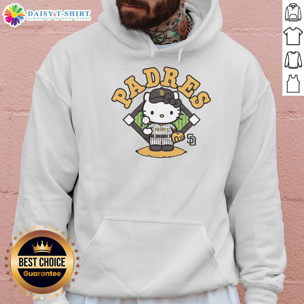 Pretty San Diego Padres Hello Kitty Hoodie Pretty San Diego Padres Hello Kitty hoodie featuring a cute design, perfect for fans and fashion lovers alike.