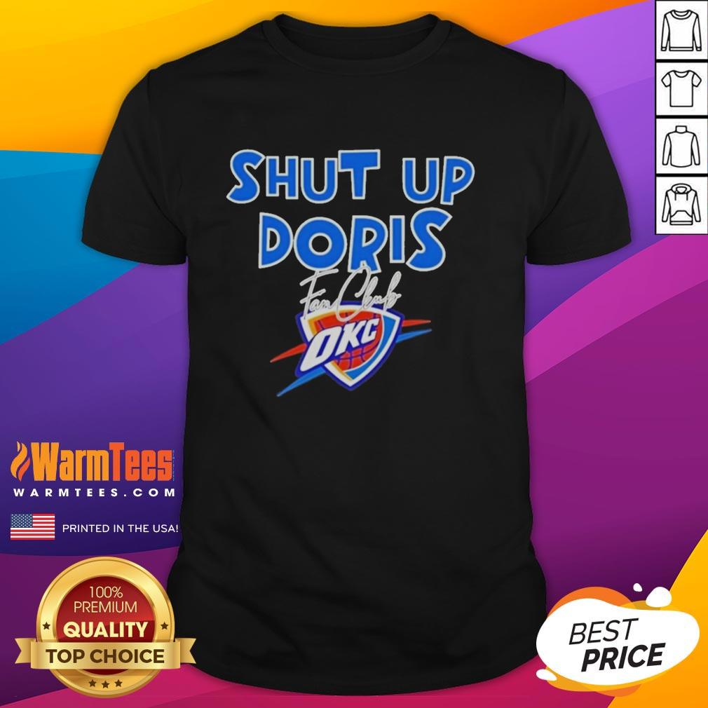 pretty-shut-up-doris-fan-club-oklahoma-city-thunder-basketball-logo-2026-t-shirt-1 Alt Text: Pretty Shut Up Doris Fan Club Oklahoma City Thunder Basketball Logo 2026 T-Shirt design featuring vibrant colors.