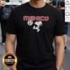 Alt Text: Pretty Snoopy X Mexico football t-shirt featuring a vibrant design perfect for fans of Snoopy and Mexican soccer.