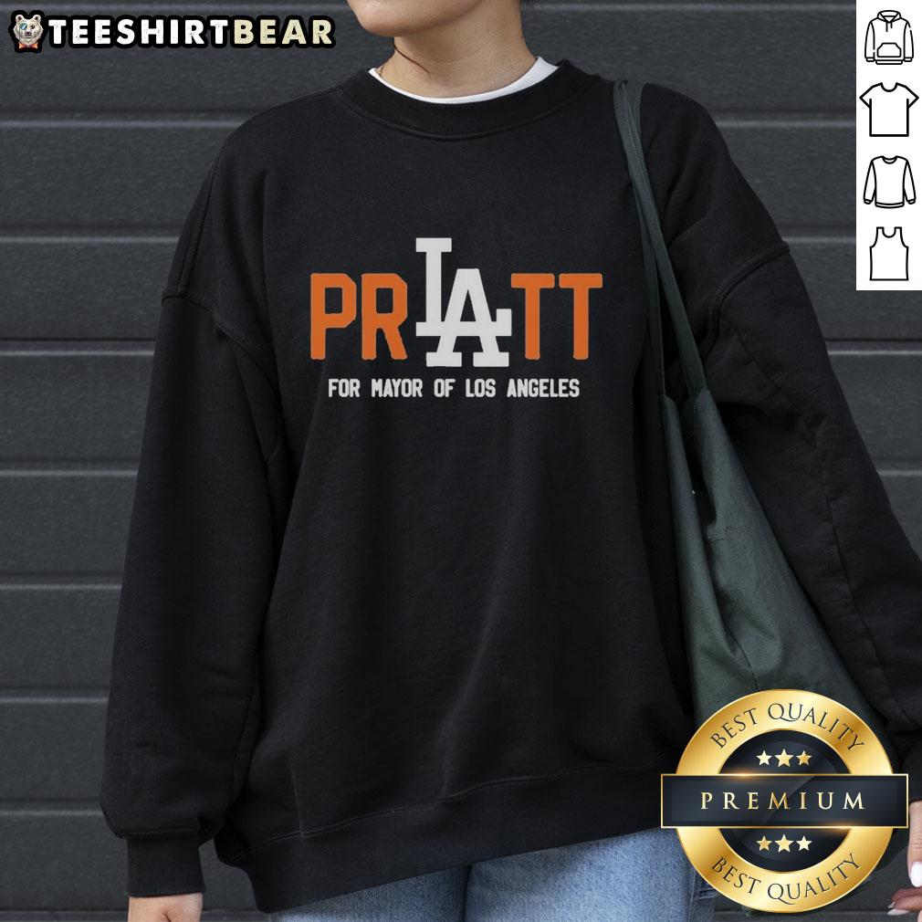 pretty-spencer-pratt-for-mayor-of-los-angeles-sweatshirt Spencer Pratt wearing a 'Pretty Spencer Pratt for Mayor of Los Angeles' sweatshirt, showcasing his unique style and campaign.