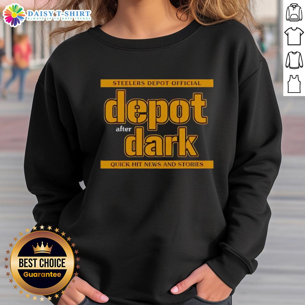 Pretty Steelers Depot Official Depot After Dark Sweatshirt Pretty Steelers Depot Official Depot After Dark Sweatshirt featuring stylish design perfect for Steelers fans.