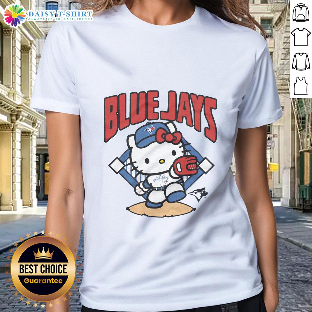 Pretty Toronto Blue Jays Hello Kitty Ladies Tee Pretty Toronto Blue Jays Hello Kitty ladies tee featuring a stylish design, perfect for fans and fashion lovers alike.