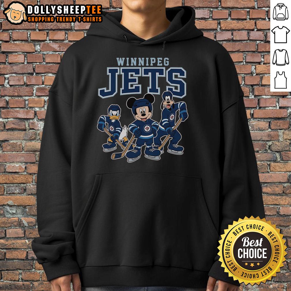 Pretty Winnipeg Jets Disney Team Ice Hockey Hoodie Pretty Winnipeg Jets Disney team ice hockey hoodie featuring vibrant graphics and a cozy design for fans.