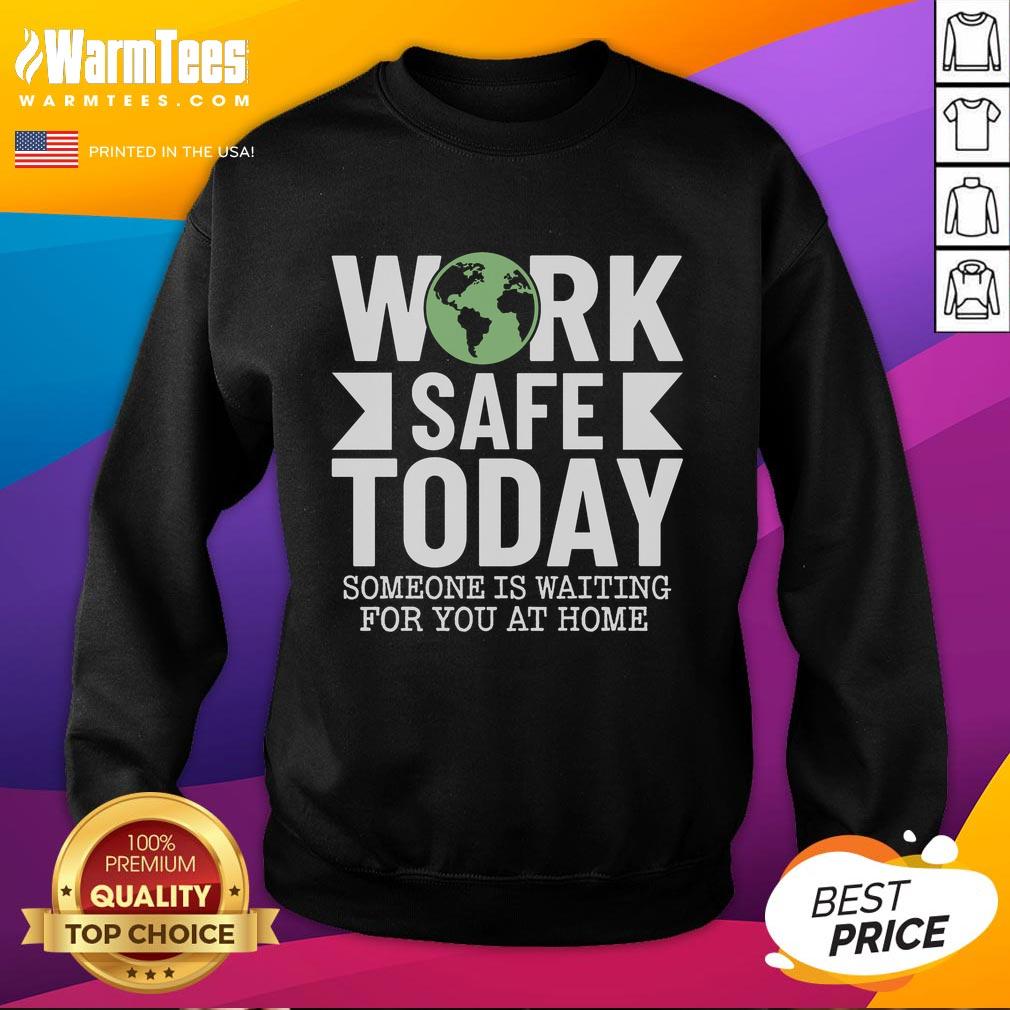 pretty-work-safe-today-world-day-for-safety-and-health-sweatshirt Alt Text: Stylish 'Pretty Work Safe Today' sweatshirt for World Day for Safety and Health, promoting workplace safety awareness.