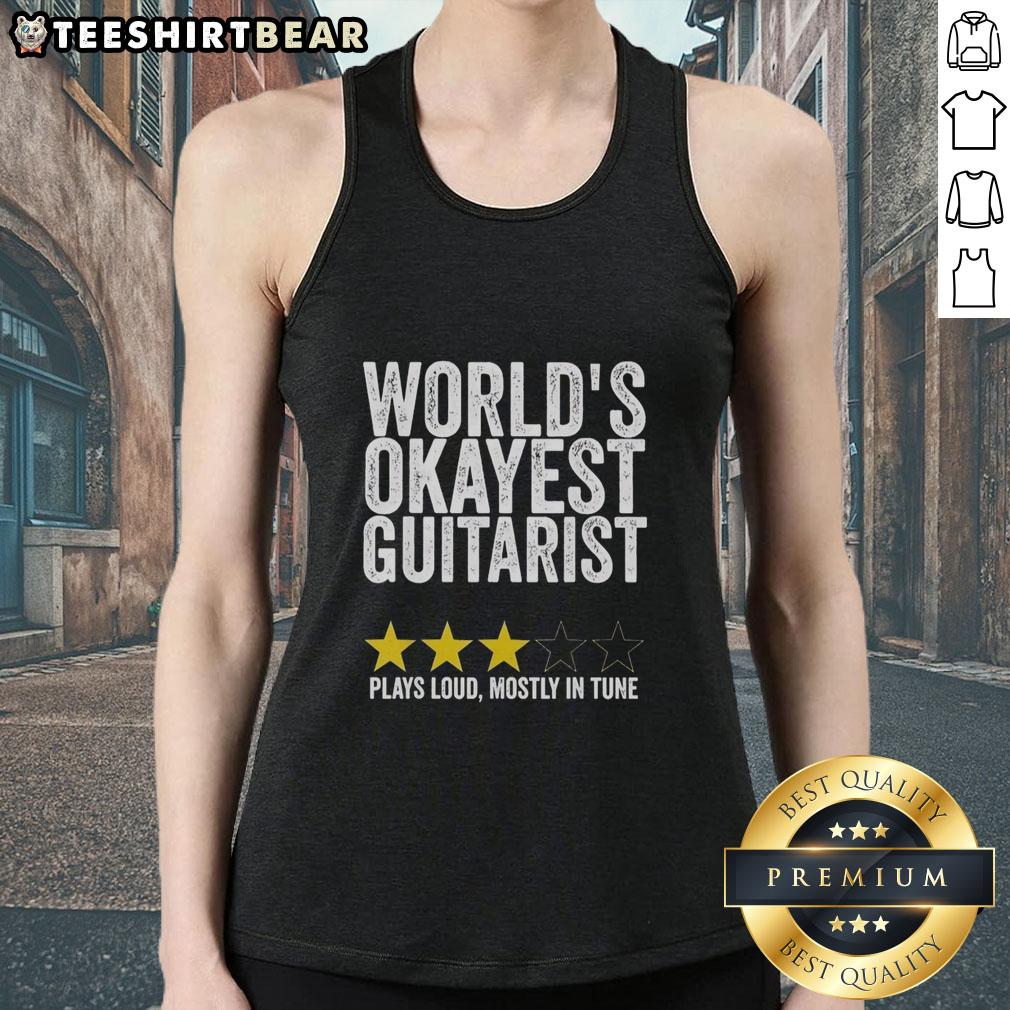 pretty-worlds-okayest-guitarist-plays-loud-mostly-in-tune-tank-top Pretty World's Okayest Guitarist wearing a tank top, playing loud and mostly in tune at a vibrant outdoor concert.
