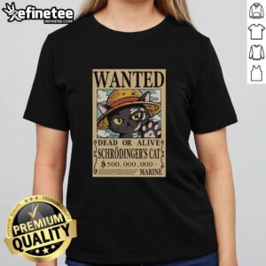 Top Schrdinger Cat Pirate Ladies Tee featuring a playful design of a cat in a pirate hat on a stylish shirt.