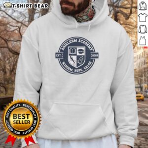 Alt Text: Cozy Original Arielehm Academy hoodie featuring 'Wisdom, Hope, Valor, Est. 2026' design for stylish comfort.
