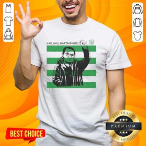Awesome Martin O'Neill Hail Hail Celtic FC T-Shirt featuring vibrant graphics celebrating Celtic Football Club.