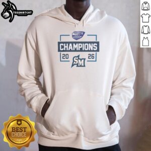 Alt Text: Nice Cal State San Marcos 2026 CCAA Golf Champions hoodie celebrating the team's victory in stylish design.