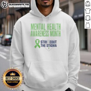 Hot Philadelphia Phillies Strikeout The Stigma hoodie promoting Mental Health Awareness Month in vibrant colors.