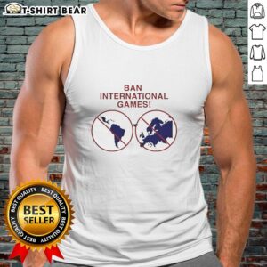 Awesome Ban International Games Tank Top featuring vibrant graphics and a comfortable fit, perfect for sports enthusiasts.