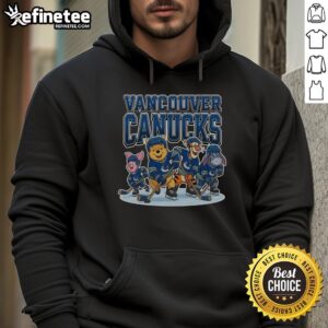 Good Vancouver Canucks Winnie The Pooh ice hockey hoodie featuring a playful design for fans and cozy comfort.