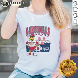 Awesome Mitchell & Ness cream St. Louis Cardinals step back up ladies tee featuring stylish design and comfortable fit.