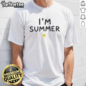 Alt Text: Awesome I'M Summer Sun Graphic T-Shirt featuring vibrant sun design, perfect for summer outings and casual wear.