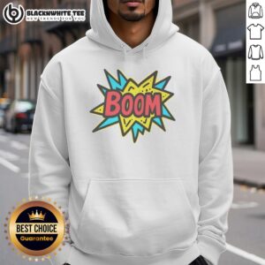 Awesome The Crash Dad Boom Hoodie in vibrant colors, showcasing a stylish design perfect for casual wear.