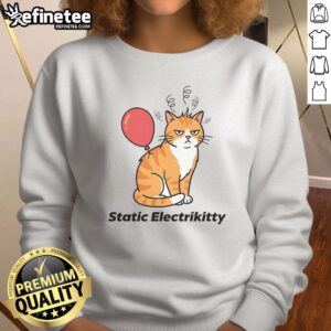 Official Static Electrikitty Sweatshirt featuring vibrant design and cozy fit for stylish casual wear.