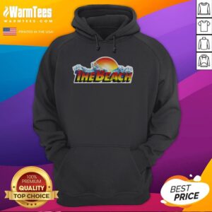 Pretty The Beach Waterpark logo hoodie featuring vibrant colors and a stylish design, perfect for beach lovers.