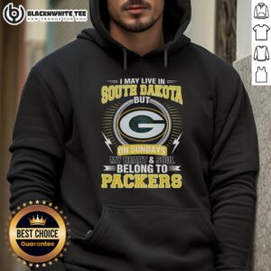 Original Green Bay Packers NFL hoodie showcasing pride and love for the Packers, perfect for Sundays in South Dakota.