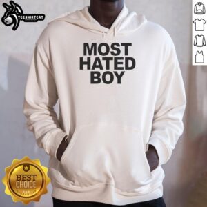Premium Most Hated Boy Basic Hoodie in black, showcasing a stylish design perfect for casual streetwear.