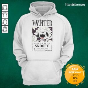 Nice Wanted Dead or Alive Snoopy Peanuts hoodie featuring iconic cartoon design, perfect for fans of the series.